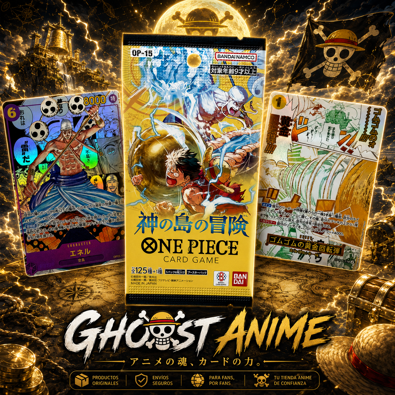 ‍️SOBRE ONE PIECE CARD GAME OP-15 JAPONES