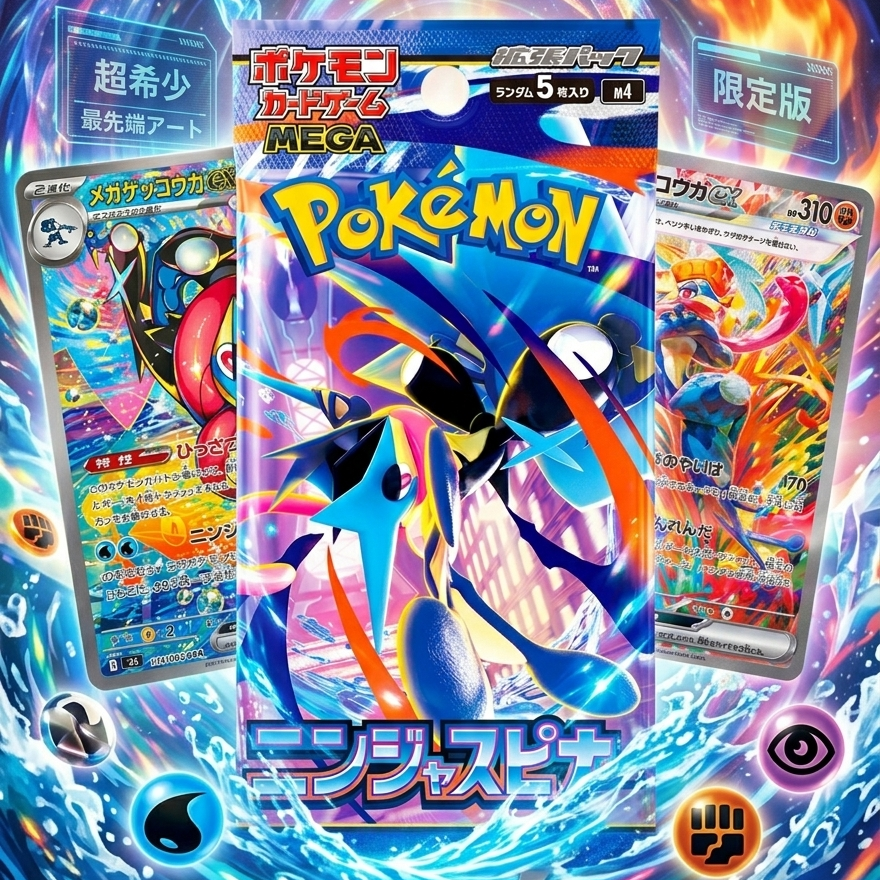 CAJA POKEMON NINJA SPINNER M4 COREANO