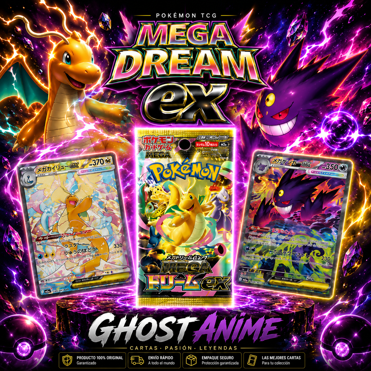 SOBRE POKEMON MEGA DREAM EX M2A (COREANO)